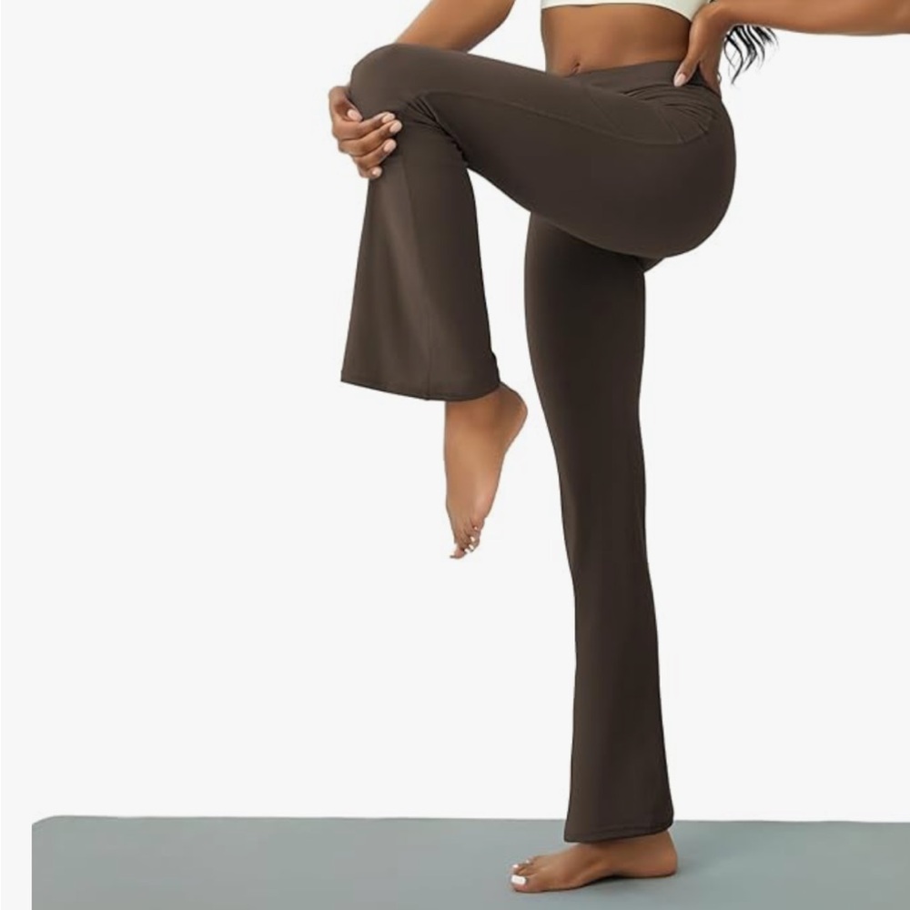 New With Tag Copyleaf chocolate brown yoga pants